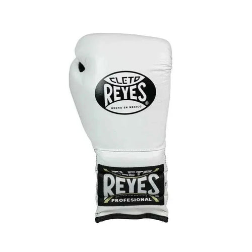 White boxing glove with Cleto Reyes logo on a white background